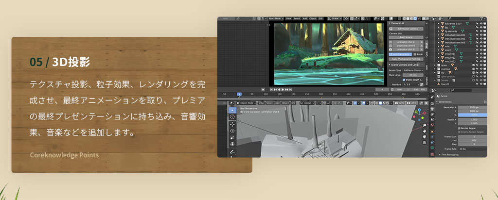 Wingfox Blenderコンセプトアニメーション ジブリ風シーン 全プロセス制作 Yiihuu Cc