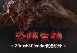 ZBrush&Blender 恐怖生物概念设计流程【英音中字】