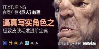 逼真寫實角色《巨人》之極致皮膚毛發進階寶典【正版|中字】