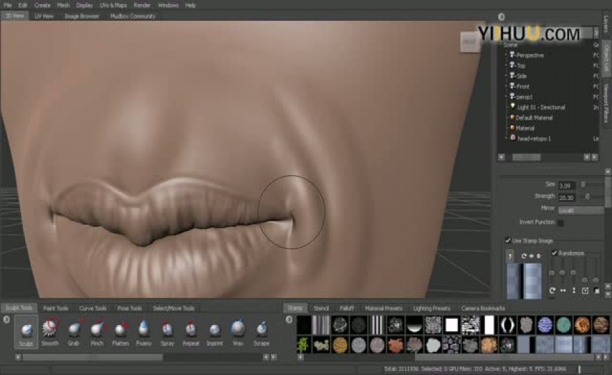 ʱ707.Sculpting the mouth area
