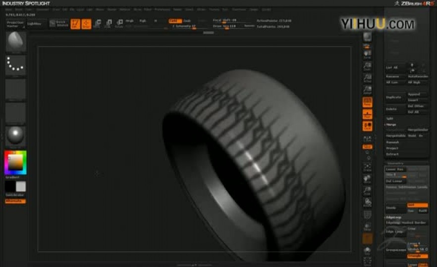 ʱ55 Tire Tread Sculpting-Wheel Rim Creation
