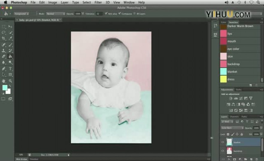 ʱ5108. Using Blending Modes to Colorize an Image