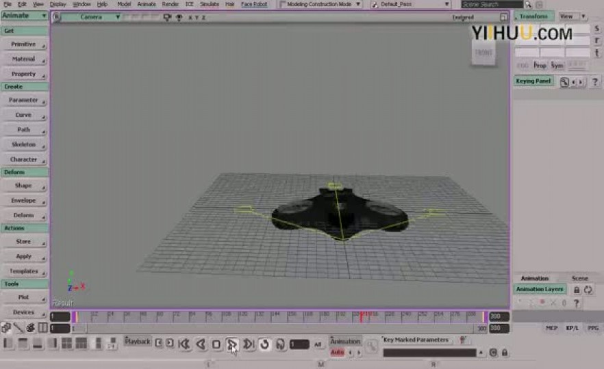 ʱ6565_Animating_an_object_along_a_path_in_Softimage