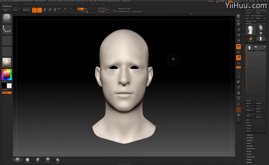  Section4Basic Head Modeling - Lips and Eyes