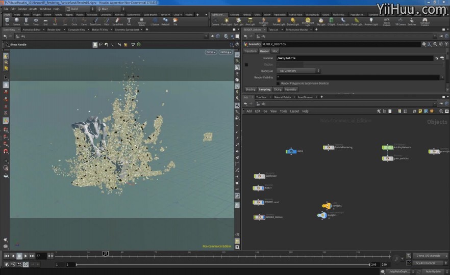Section16Sand Rendering - Pixel sample