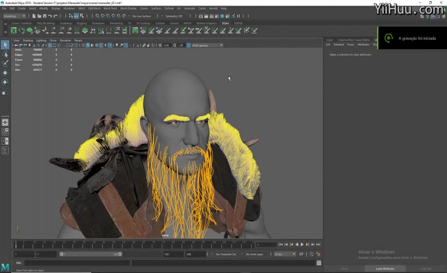 Section99Xgen Hair Making and Rendering -16