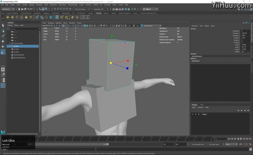 Section34Creating the Character - Defining the hard shapes