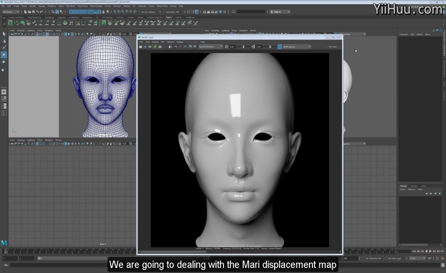 22:TexturingXYZ displacement Setting