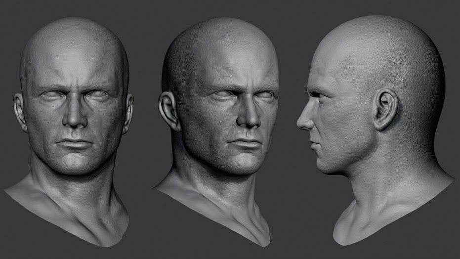 williamcameron 3d作品 男性头部