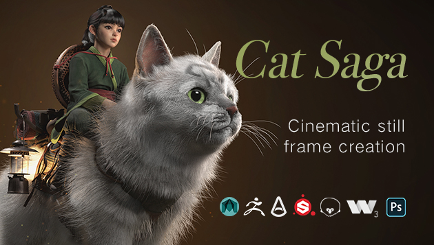 Cat Saga: create advanced 3D concept art model Cat Saga Cat Saga,create advanced 3D concept art model