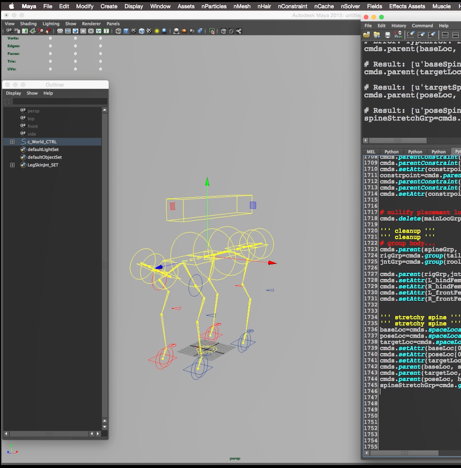 wingfox|Maya Python Quadruped Autorig Tutorial_Yiihuu.cc